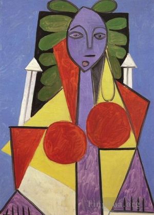 Pablo Picasso œuvre - Femme dans un fauteuil Françoise Gilot 1946