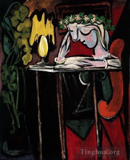 Pablo Picasso Peinture à l'huile - Femme écrivant Marie Thérèse Walter 1934