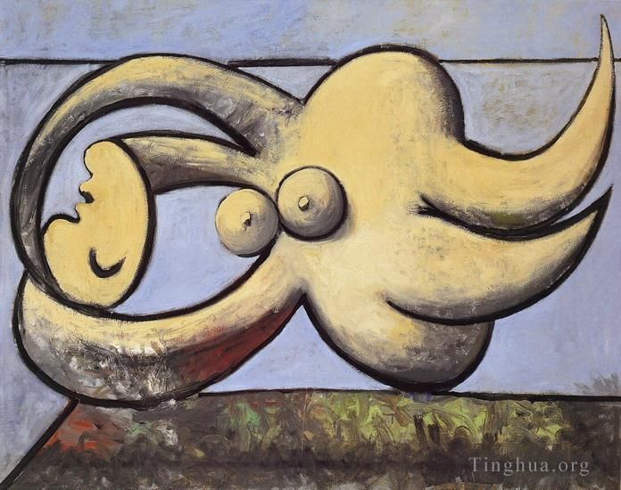Pablo Picasso Peinture à l'huile - Femme nue couchée 1932