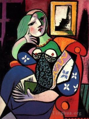 Pablo Picasso œuvre - Femme locataire un livre Marie Thérèse Walter 1932