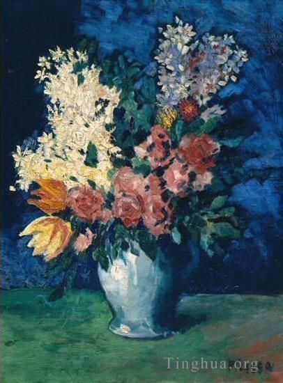 Pablo Picasso Peinture à l'huile - Fleurs 1901