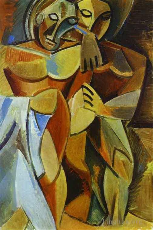 Pablo Picasso Peinture à l'huile - Amitié 1908