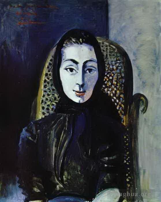 Pablo Picasso Peinture à l'huile - Jacqueline Rocque 1954