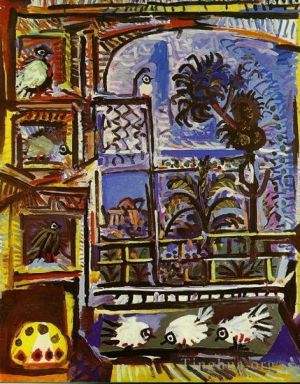 Pablo Picasso œuvre - L'atelier Les pigeons III 1957