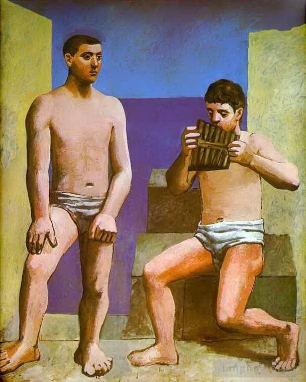 Pablo Picasso Peinture à l'huile - La Flûte de Pan 1923