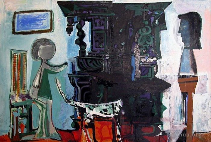 Pablo Picasso Peinture à l'huile - Le buffet de Vauvenargues 1959