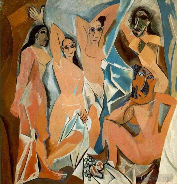 Pablo Picasso Peinture à l'huile - Les Demoiselles d Avignon Les Demoiselles d Avignon 1907