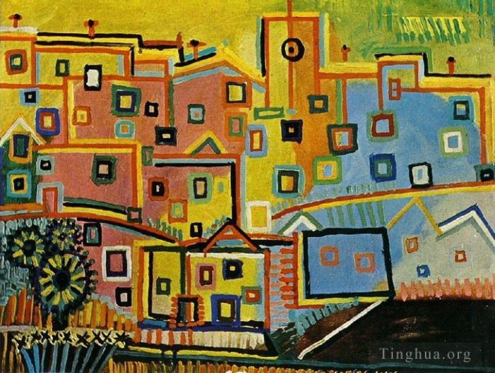 Pablo Picasso Peinture à l'huile - Maison 1937