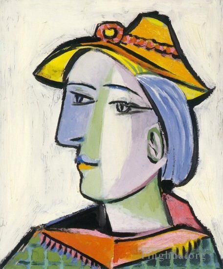 Pablo Picasso Peinture à l'huile - Marie Thérèse Walter au chapeau 1936