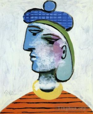Pablo Picasso œuvre - Marie Thérèse au béret bleu Portrait de femme 1937