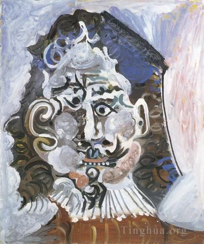 Pablo Picasso Peinture à l'huile - Mousquetaire 1967
