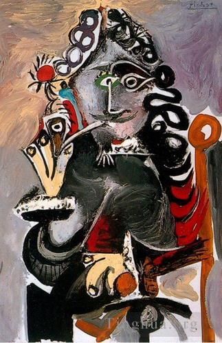 Pablo Picasso Peinture à l'huile - Mousquetaire à la pipe 1968
