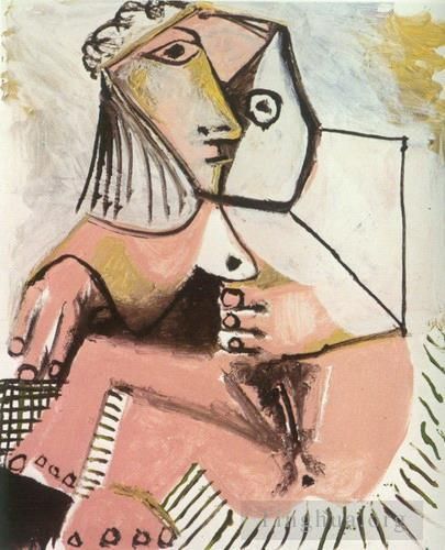Pablo Picasso Peinture à l'huile - Nue assise 1971