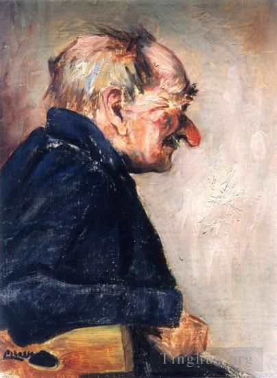 Pablo Picasso Peinture à l'huile - Portrait d'homme Bibi la purée 1901