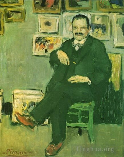 Pablo Picasso Peinture à l'huile - Portrait de Gustave Coquiot Ambroise Vollard 1901