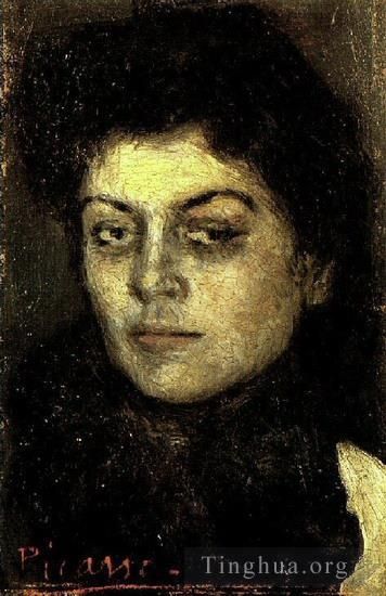 Pablo Picasso Peinture à l'huile - Portrait de Lola Ruiz Picasso 1901