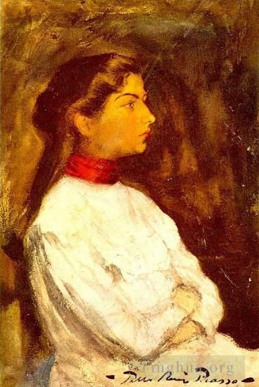 Pablo Picasso Peinture à l'huile - Portrait de Lola1899