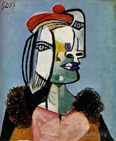 Pablo Picasso Peinture à l'huile - Portrait de femme 1937