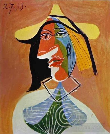 Pablo Picasso Peinture à l'huile - Portrait de femme 1938