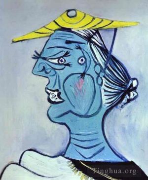 Pablo Picasso œuvre - Portrait de femme au chapeau 1938