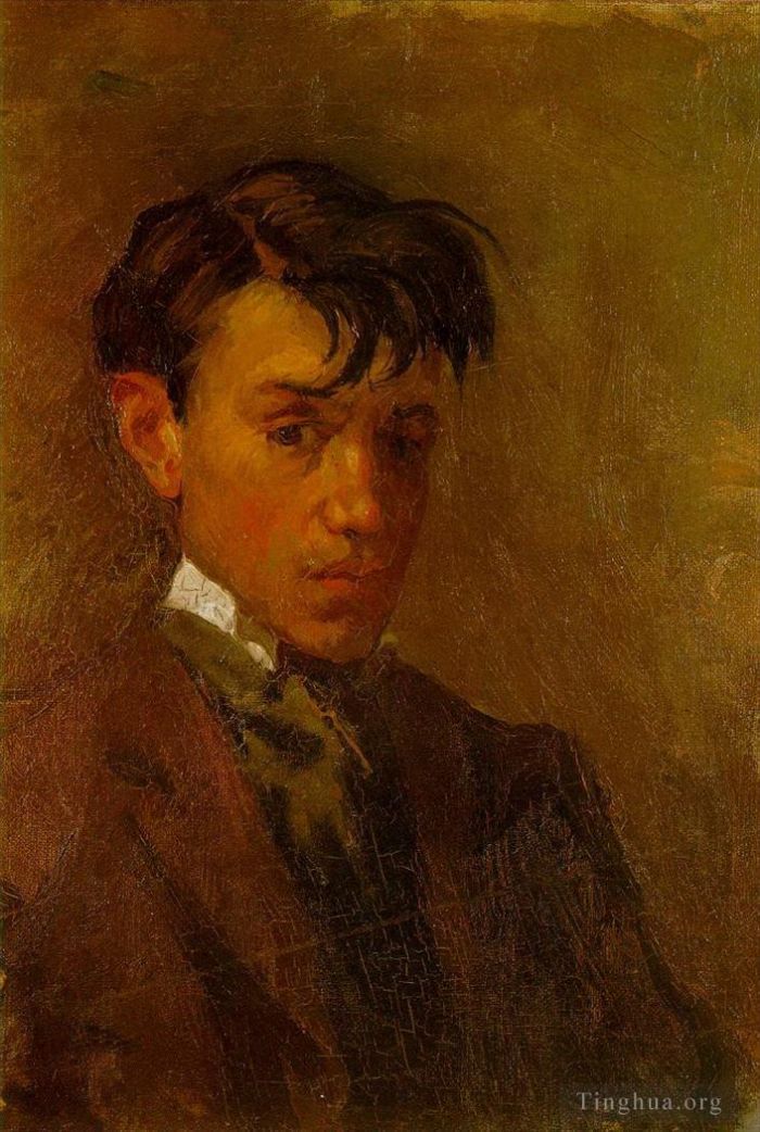 Pablo Picasso Peinture à l'huile - Autoportrait 1896