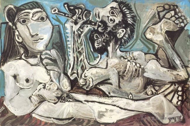 Pablo Picasso Peinture à l'huile - Sérénade L'Aubade 3 1967
