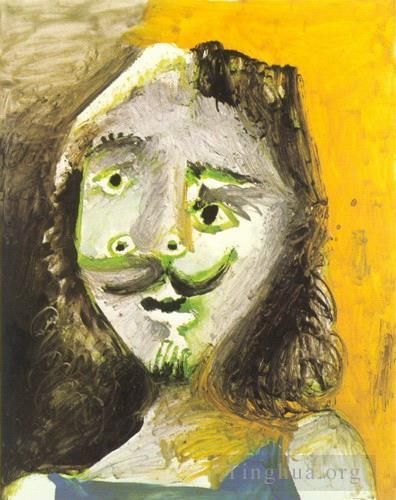 Pablo Picasso Peinture à l'huile - Tête d'homme 91971