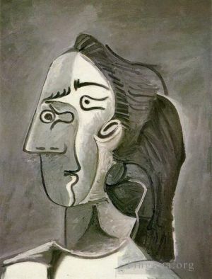 Pablo Picasso œuvre - Tête de femme Jacqueline 1962
