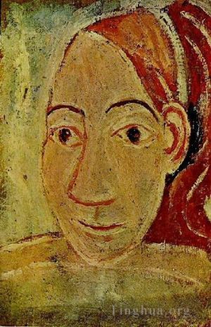 Pablo Picasso œuvre - Tête de femme de face 1906