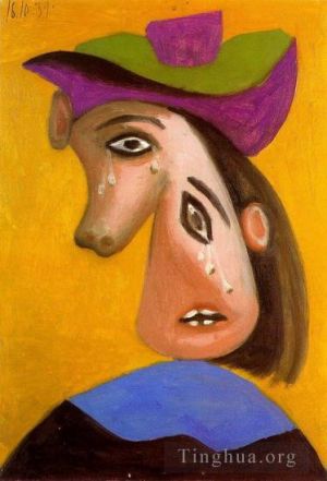 Pablo Picasso œuvre - Tête de femme en pleurs 1939