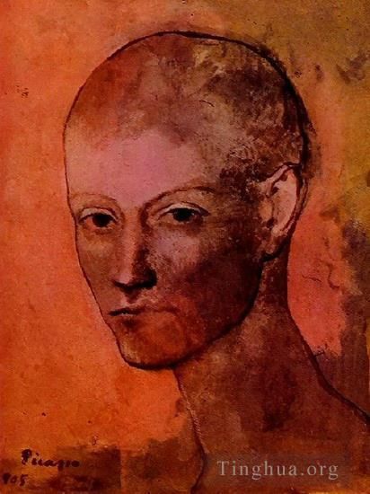 Pablo Picasso Peinture à l'huile - Tête de jeune homme 1906