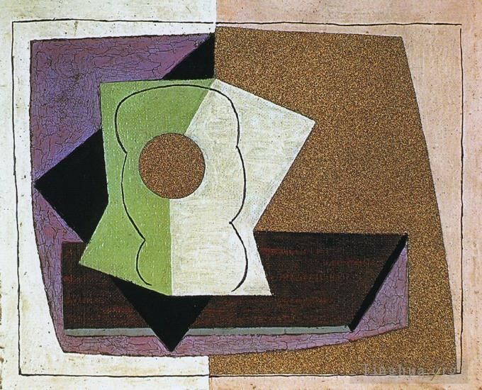 Pablo Picasso Peinture à l'huile - Verre sur une table 1914