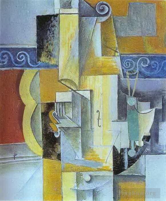 Pablo Picasso Peinture à l'huile - Violon et Guitare 1913