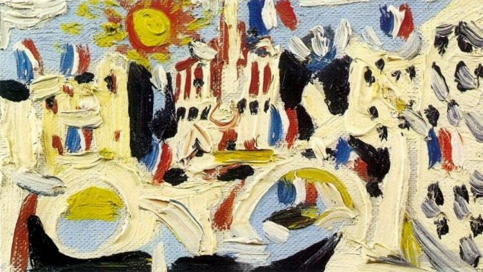 Pablo Picasso Peinture à l'huile - Vue de Notre-Dame de Paris 1945