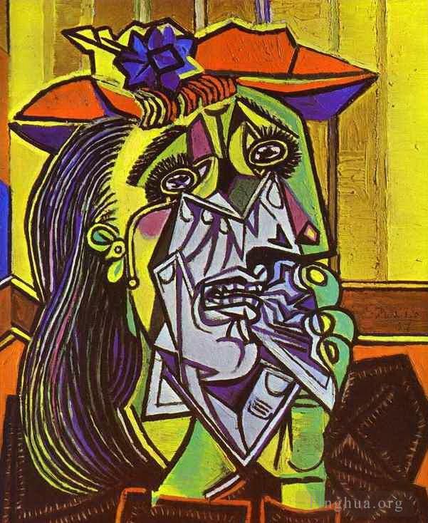 Pablo Picasso Peinture à l'huile - Femme qui pleure 1937