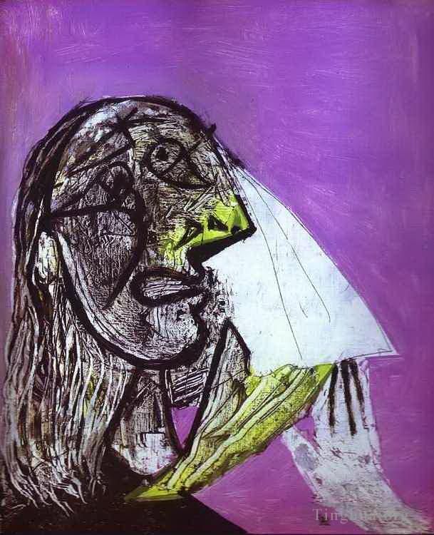 Pablo Picasso Types de peintures - Une femme en larmes 1937