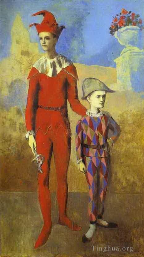Pablo Picasso Types de peintures - Acrobate et jeune Arlequin 1905