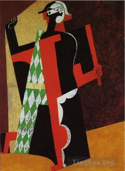 Pablo Picasso Types de peintures - Arlequin 1916