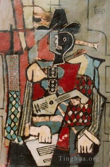 Pablo Picasso Types de peintures - Arlequin1917