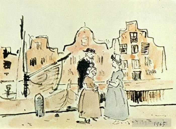 Pablo Picasso Types de peintures - Au bord du canal 1905