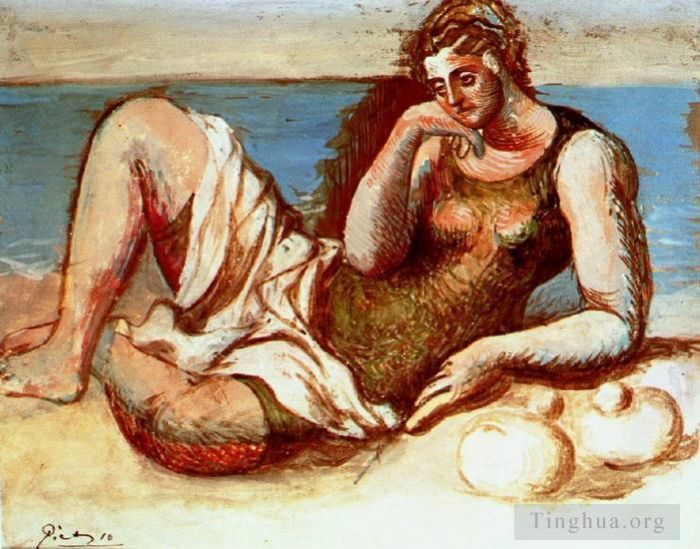Pablo Picasso Types de peintures - Baigneuse 1908