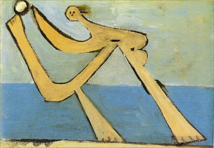 Pablo Picasso Types de peintures - Baigneuse 4 1928