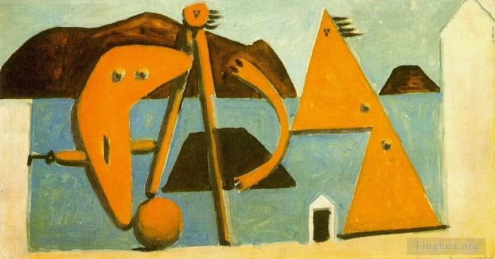 Pablo Picasso Types de peintures - Baigneuses sur la plage 1928