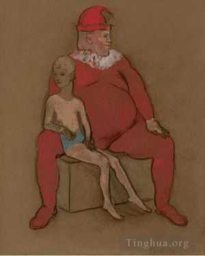 Types de peintures contemporaine - Bouffon et jeune acrobate 1905