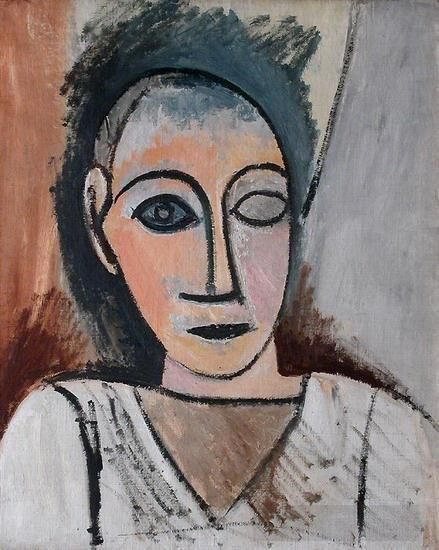 Pablo Picasso Types de peintures - Buste d'homme 1907