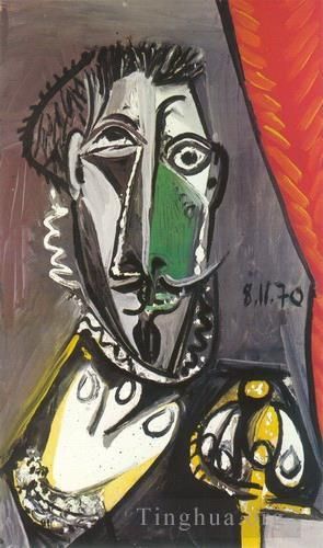Pablo Picasso Types de peintures - Buste d'homme 1970