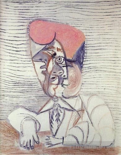 Pablo Picasso Types de peintures - Buste d'homme 1972