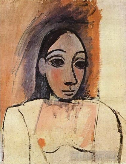 Pablo Picasso Types de peintures - Buste de femme 1906