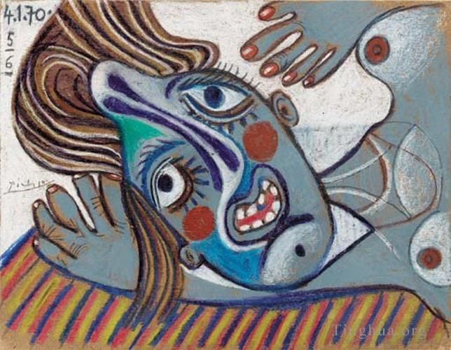 Pablo Picasso Types de peintures - Buste de femme 1970