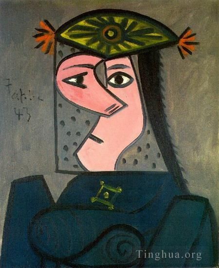 Pablo Picasso Types de peintures - Buste de femme R 1943
